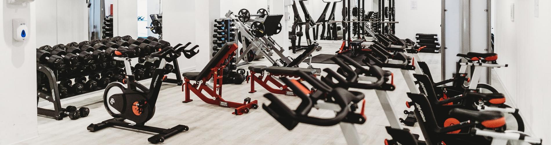 The inside of a gym
