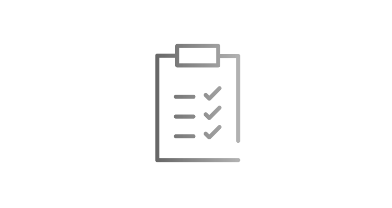 clipboard with choices